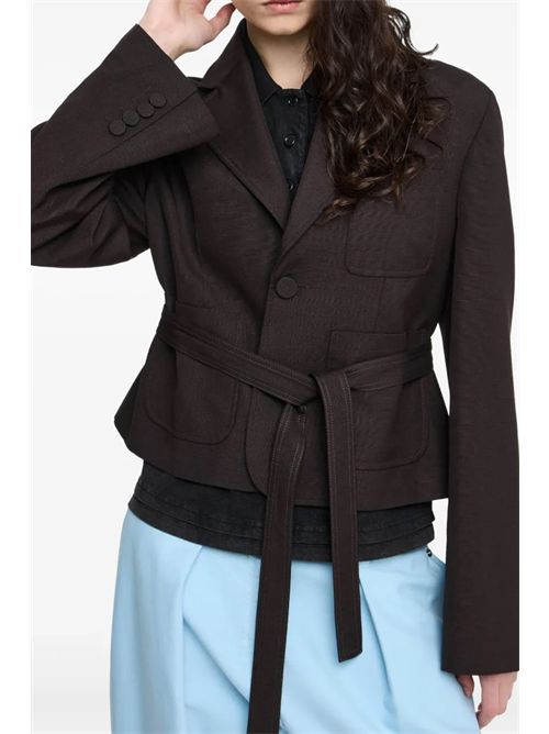 Giacca monopetto con cintura JW ANDERSON | JK0400PG1684685